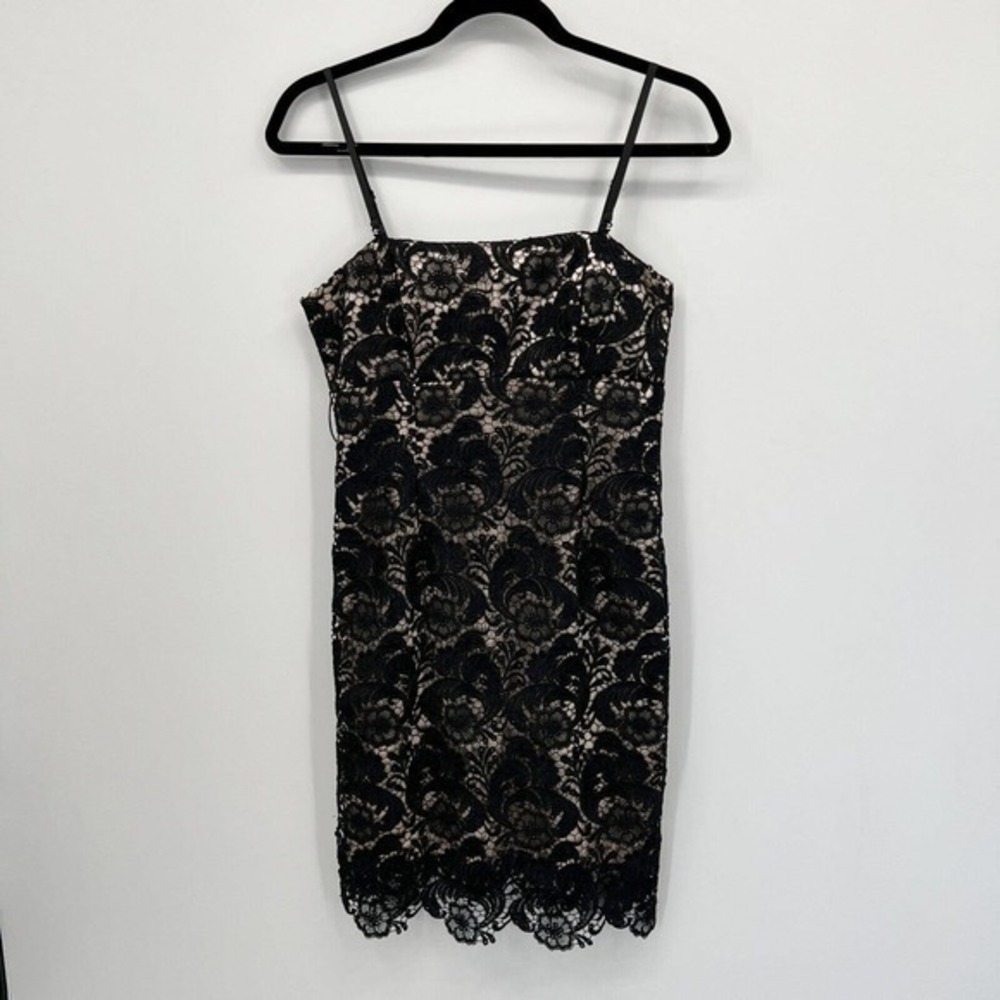 XXI Dress Womens Medium Black Lace Bodycon Formal Cocktail Removable Straps